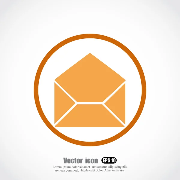 Kuvert, ikonen e-post — Stock vektor