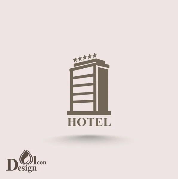 Luxe hotel pictogram — Stockvector