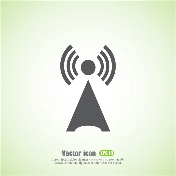 Icona antenna wireless — Vettoriale Stock