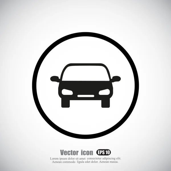 Транспорт, икона автомобиля — стоковый вектор