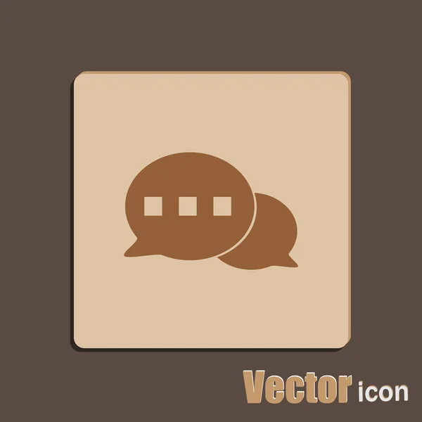 Speech bubbles icon — Stock Vector