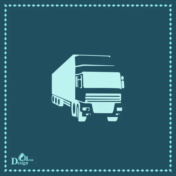 Kargo kamyonu simgesi — Stok Vektör