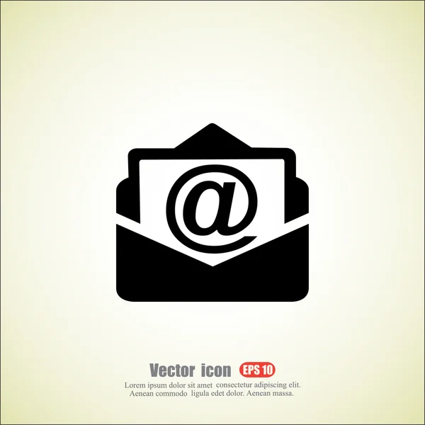 Correo electrónico, icono de la carta — Vector de stock