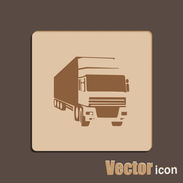 Icono de camión de carga — Vector de stock