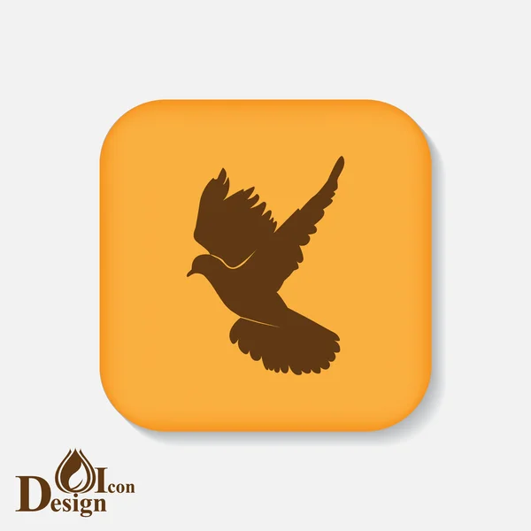 Flying dove icon — Stock Vector