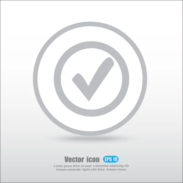 Check mark icon — Stock Vector