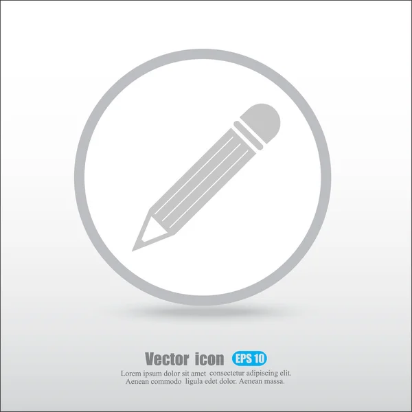 Lápiz, icono de edición — Vector de stock