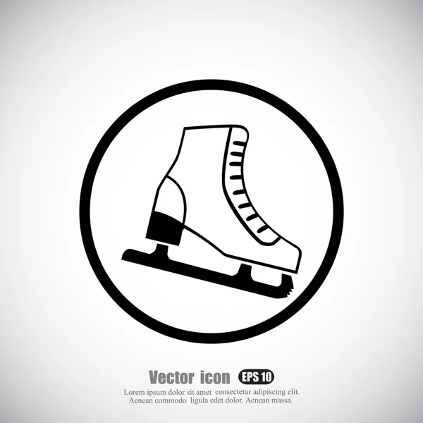 Ice skate icon — Stock Vector