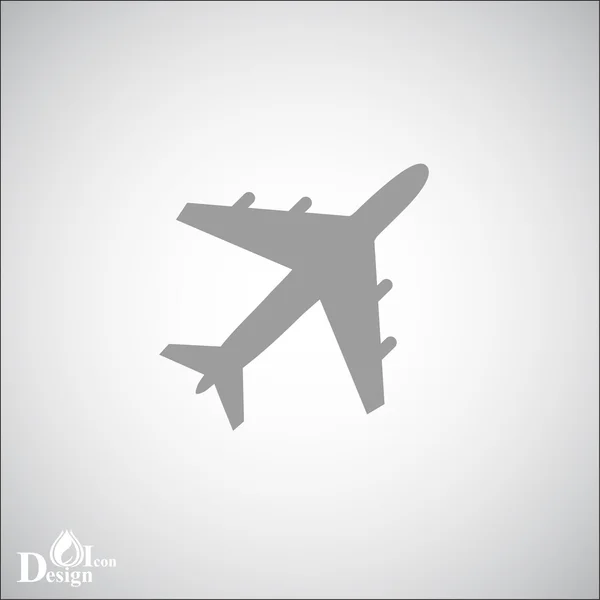 Flygande flygplan ikonen — Stock vektor