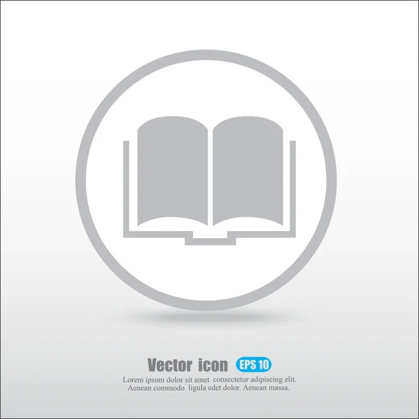 Boek, onderwijs pictogram — Stockvector