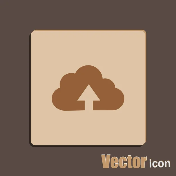 Last opp Cloud Icon – stockvektor