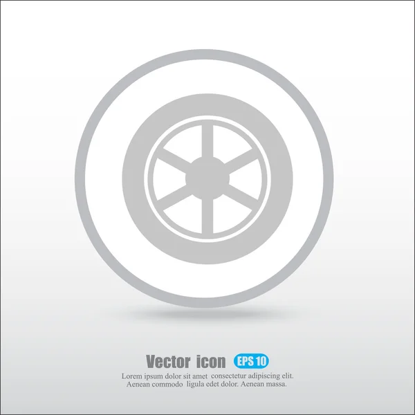 Car wheel icon — Stock Vector