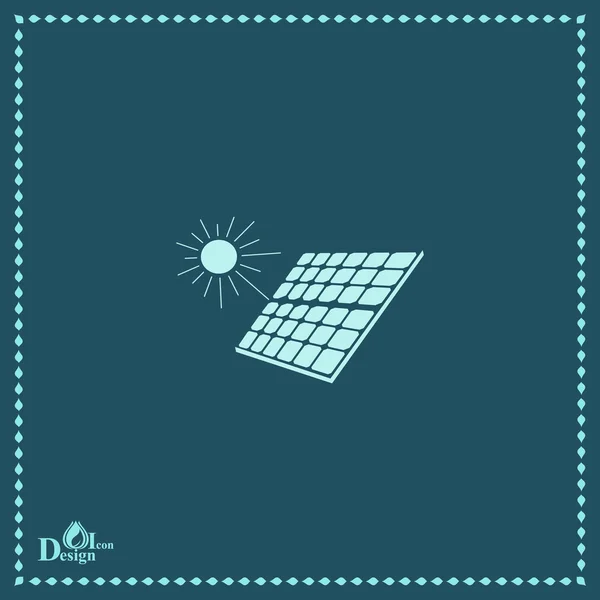 Güneş paneli simgesi — Stok Vektör