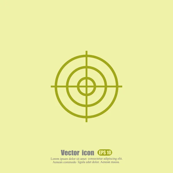 Ikon crosshair target - Stok Vektor