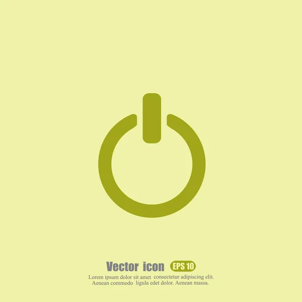 Power button icon — Stock Vector