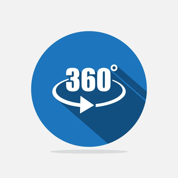 Angle 360 degrees icon — Stock Vector