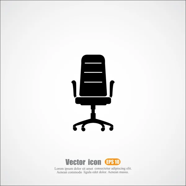 Kontorsstol ikon — Stock vektor
