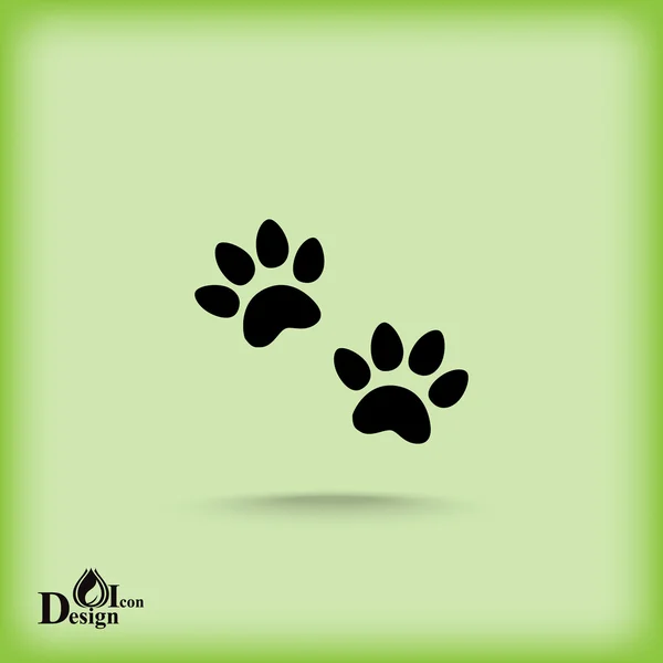 Animal traces icon — Stock Vector