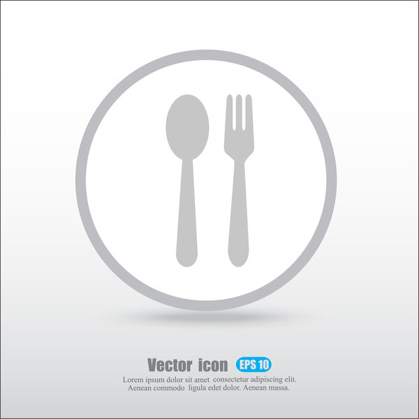 Значок вилки и ложки