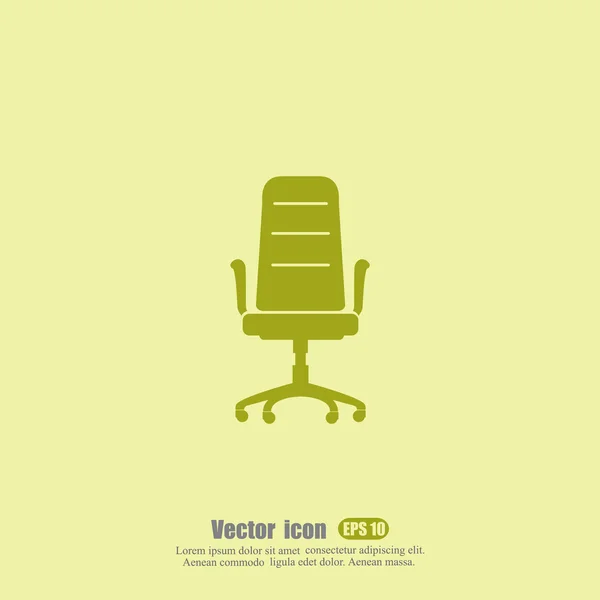 Icono de silla de oficina — Vector de stock