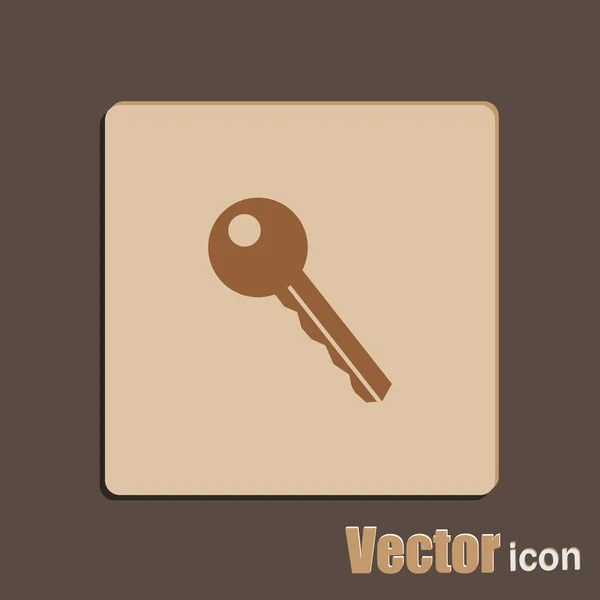 Casa icono clave — Vector de stock