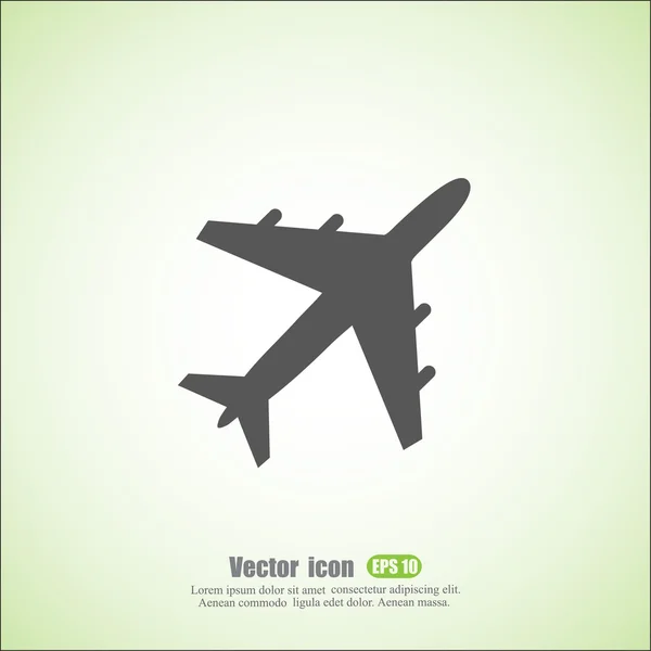 Icône de l'avion volant — Image vectorielle