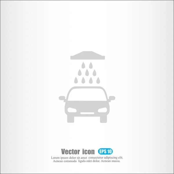 Icono del punto de lavado del coche — Vector de stock