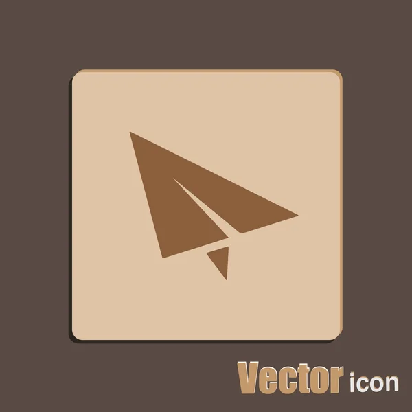 Icono plano de papel — Vector de stock