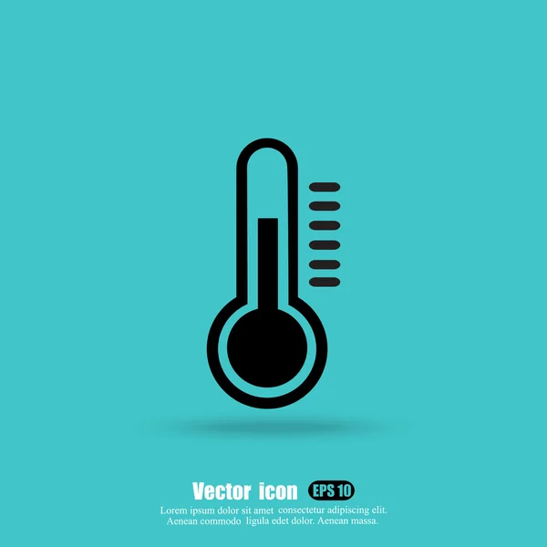 Termometro, icona della temperatura — Vettoriale Stock