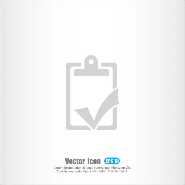 Lista de verificación Icono — Vector de stock