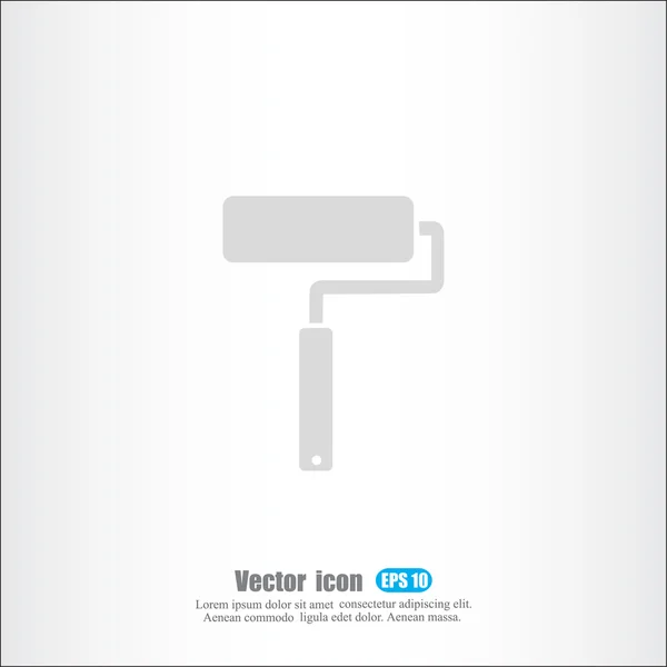 Icono de rodillo de pintura — Vector de stock