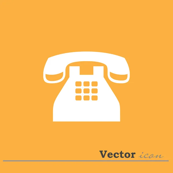 Icono de teléfono retro — Vector de stock