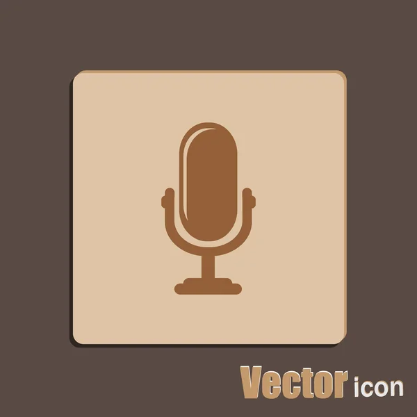Icono del micrófono de voz — Vector de stock