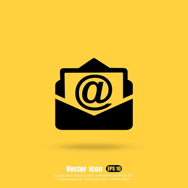 Correo electrónico, icono de la carta — Archivo Imágenes Vectoriales