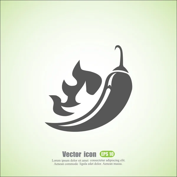 Icône de piment — Image vectorielle