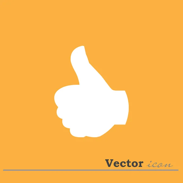 Como, icono del pulgar hacia arriba — Vector de stock