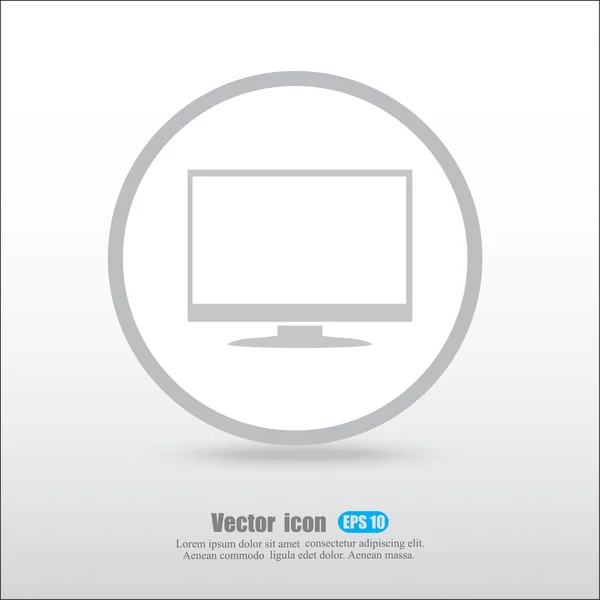 Moniteur, icône de l'écran — Image vectorielle