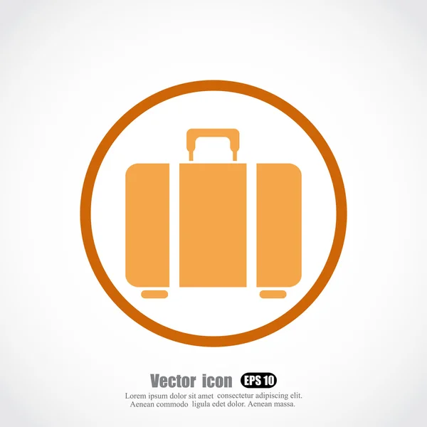 Koffer, Taschensymbol — Stockvektor