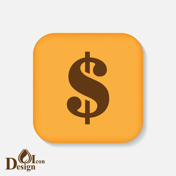 Dollar, money icon — Stock Vector