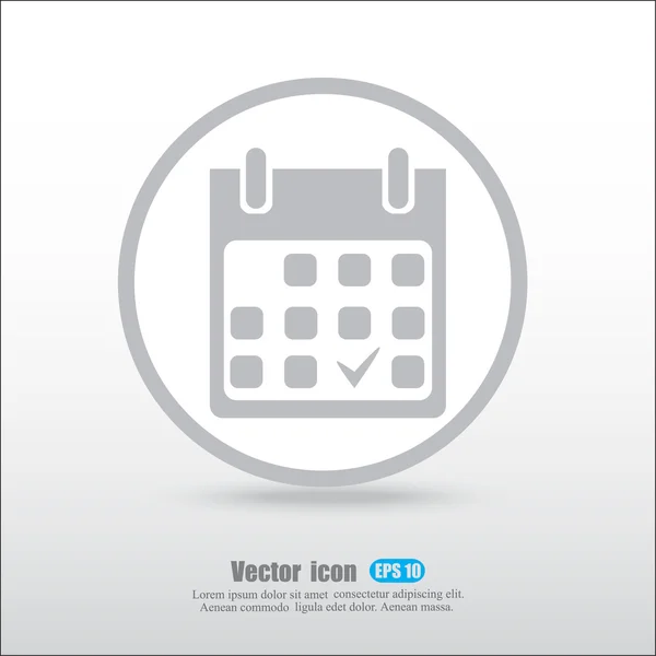 Pictogram van de kalender van het bedrijf — Stockvector