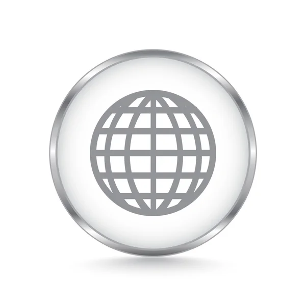 Globo, planeta icono — Vector de stock