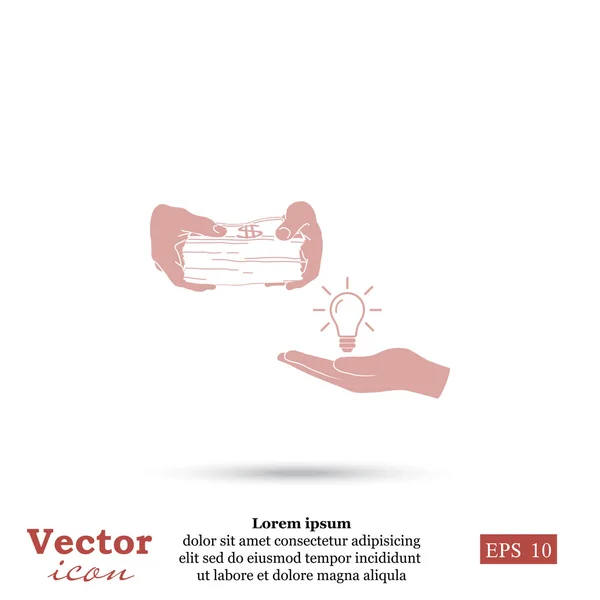 Business idea icon — Stock Vector