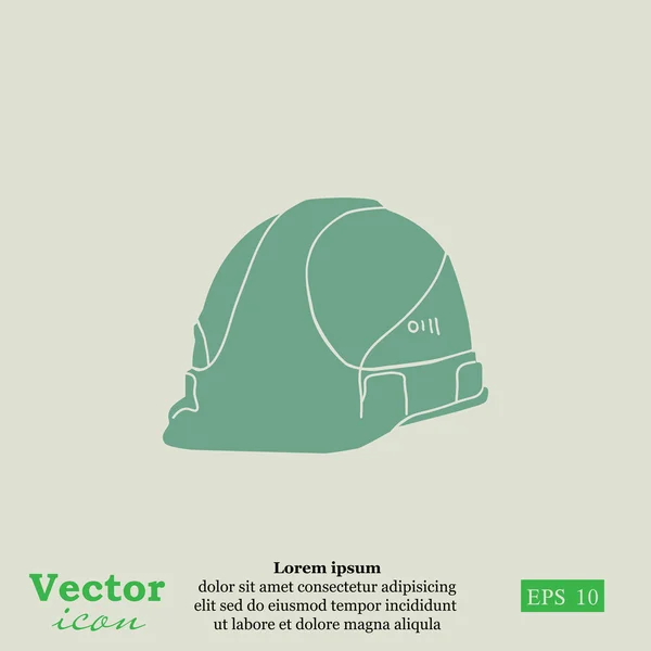 Védő hardhat ikon — Stock Vector