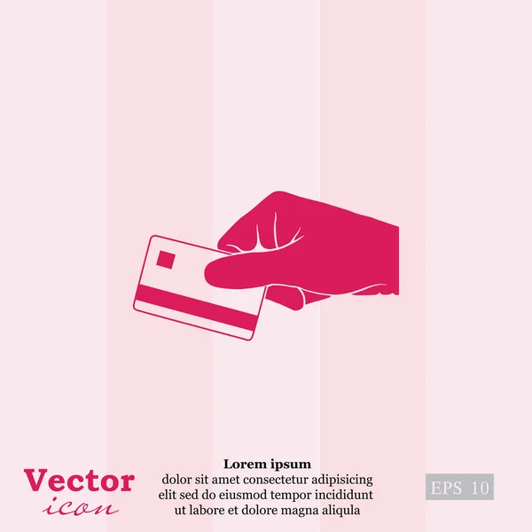 Icono de tarjeta de crédito — Vector de stock