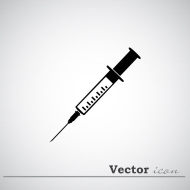 medical syringe icon clipart