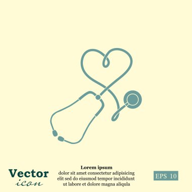 Sağlık stetoskop simgesi