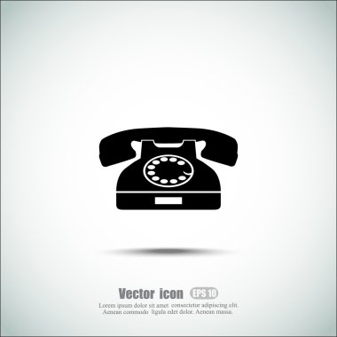 Retro telefon simgesi