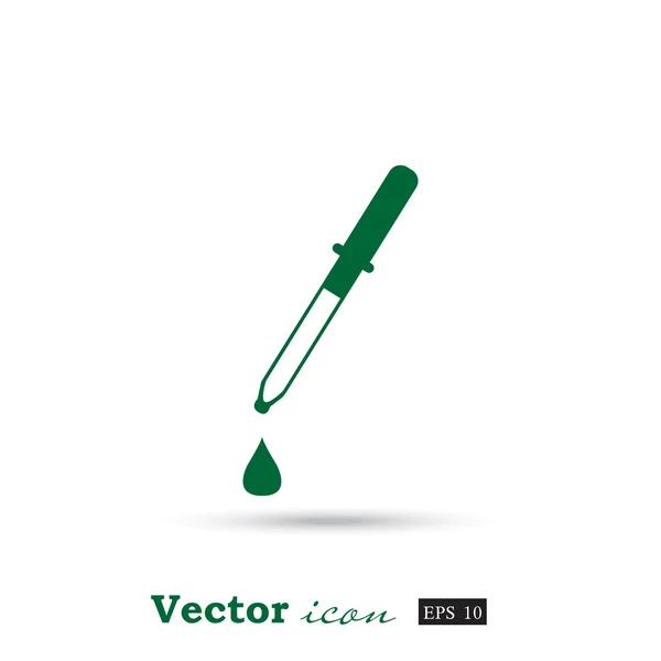 Icono gotero médico — Vector de stock