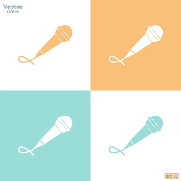 Iconos de micrófono de voz — Vector de stock