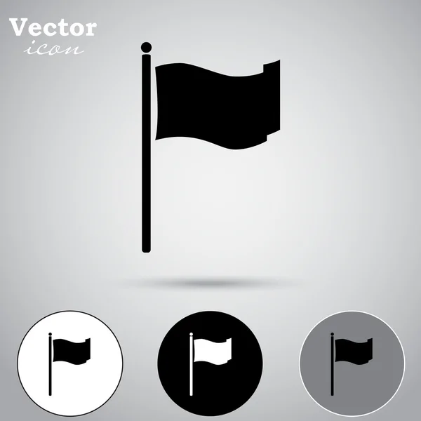 Marca de la bandera iconos — Vector de stock